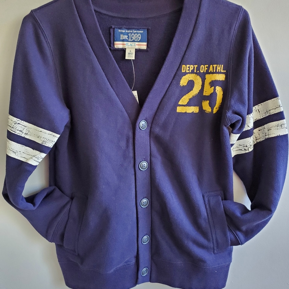 School boy button down jacket